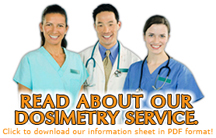 Read more about our dosimetry services.